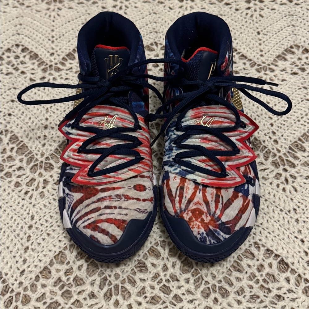 Nike Kybrid S2 “What The USA” Basket Ball Shoes Kids Red and Blue Sneakers 6.5Y